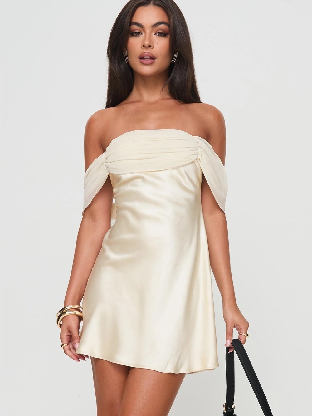 NWT Princess Polly Adoration Mini Cream Dress sz 4